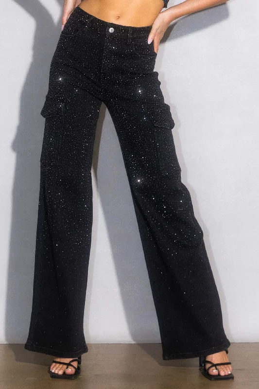 CRYSTAL CARGO CHIC PANTS