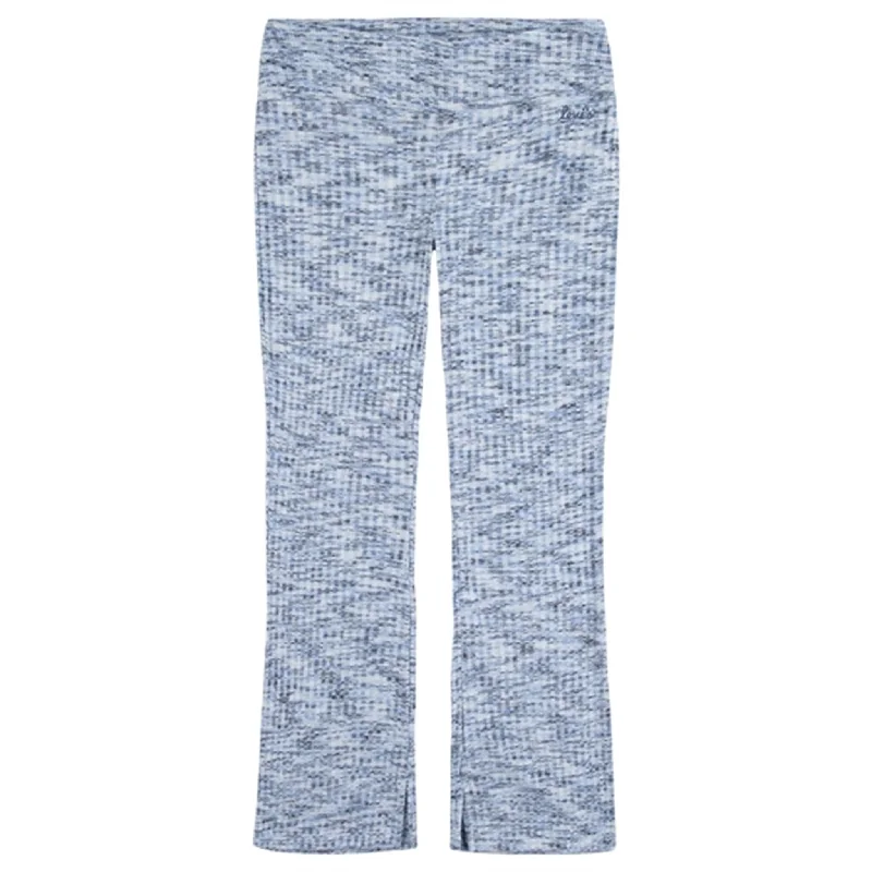 Levi's Space Dye Flared Knit Pants Crown Blue