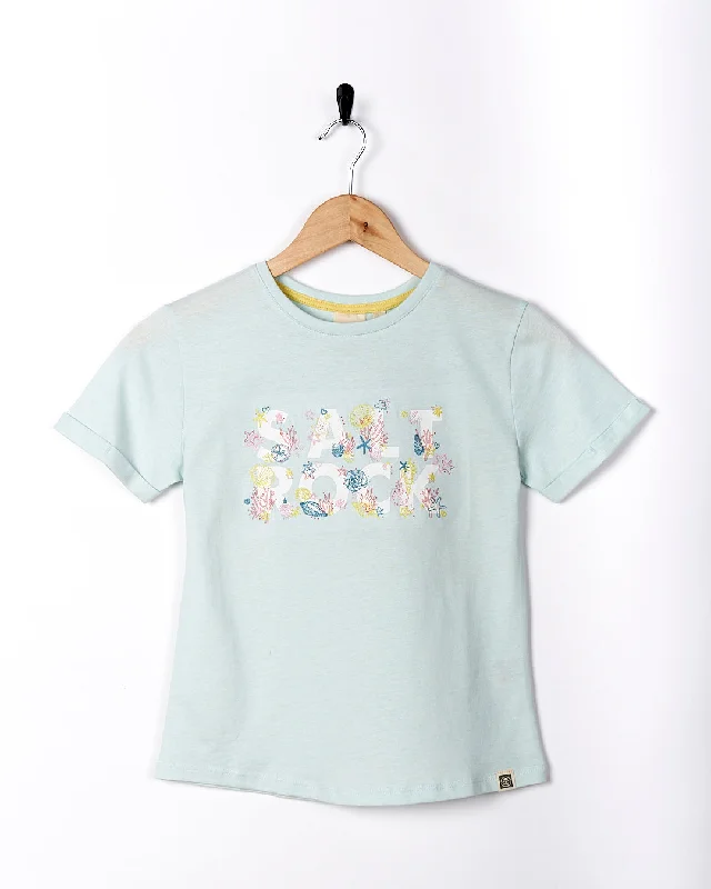 Seabed - Kids Short Sleeve T-Shirt - Light Blue