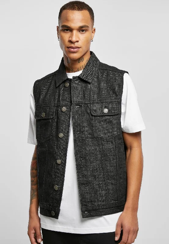 Urban Classics - Denim Black Washed - Jeans Vest