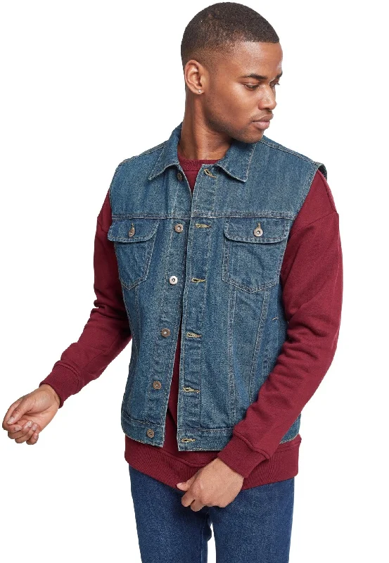 Urban Classics - Denim Denimblue - Jeans Vest