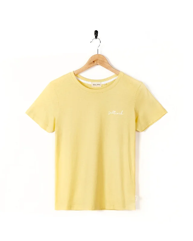 Velator - Womens Short Sleeve T-Shirt - Light Yellow