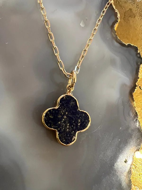 Cristina V Lapis Clover Charm