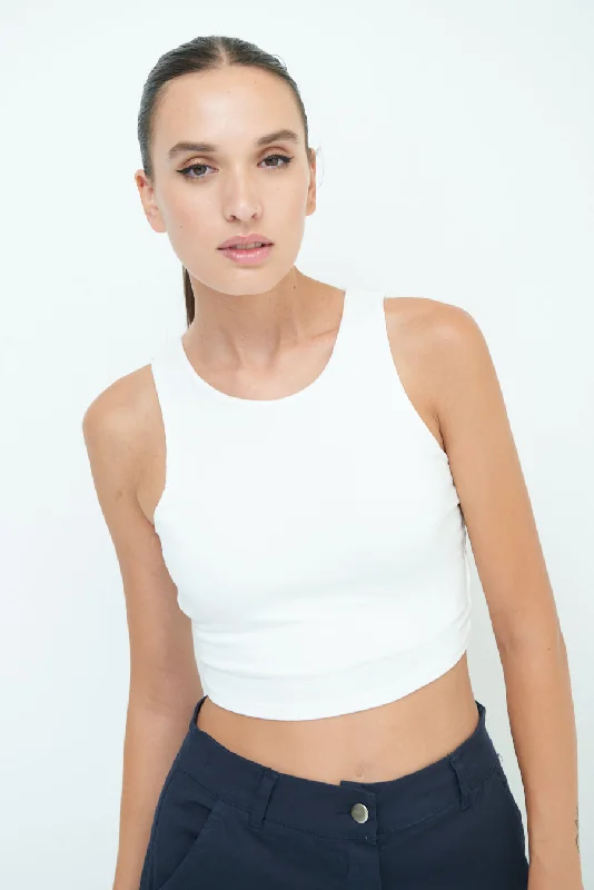 Sleeveless crop top wholesale