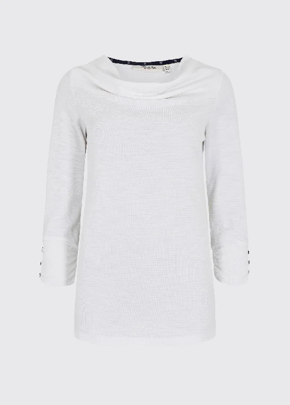 Hillgrove cowl neck top - White