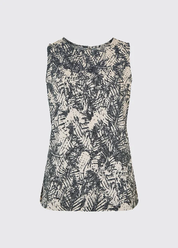 Clonegal Printed Top - Navy Multi