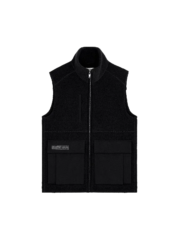 Women's DNA Utility Wool Gilet—black