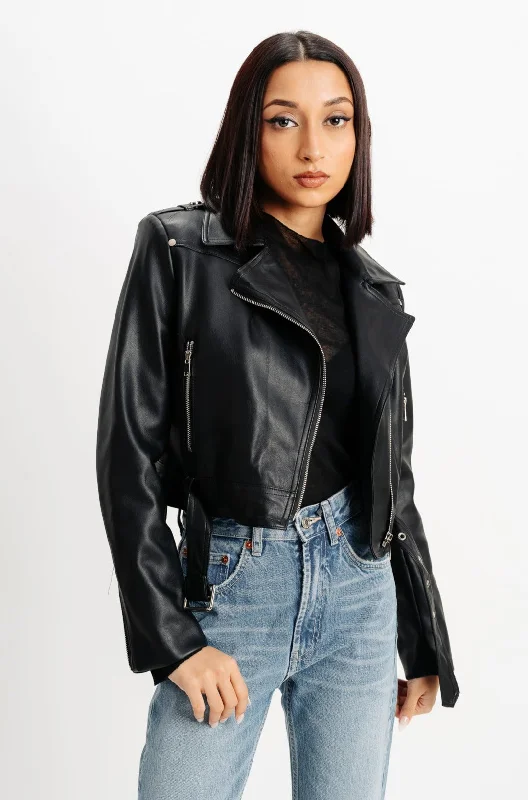 Biker Black Leather Jacket