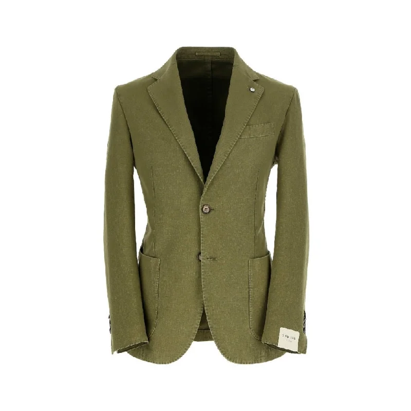 LUBIAM 1911 Garment Dyed Cotton Blazer MILITARY GREEN REG