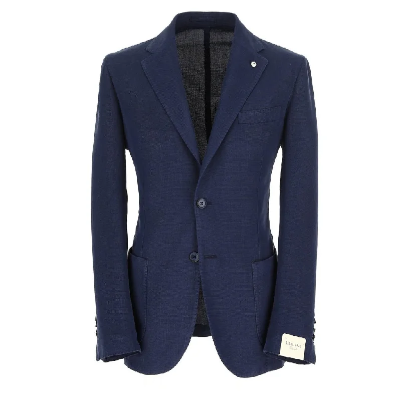 LUBIAM 1911 Garment Dyed Cotton Blazer NAVY REG