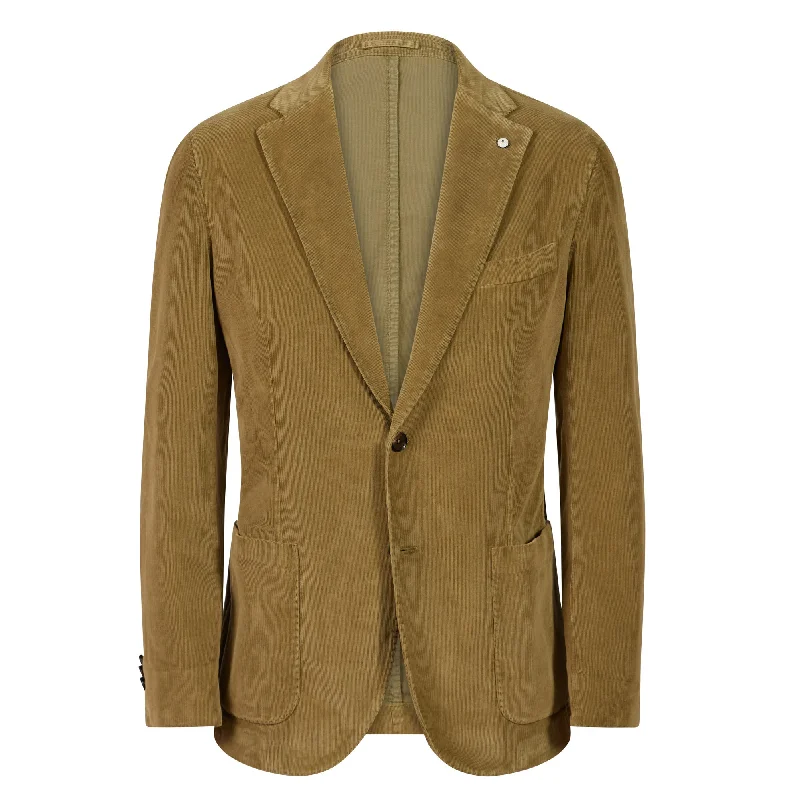 L.B.M. 1911 Unstructured Two-Button Jacket KHAKI REG