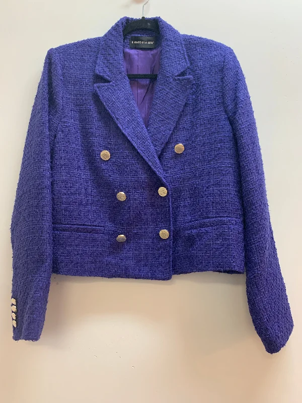 Violet Tweed Blazer