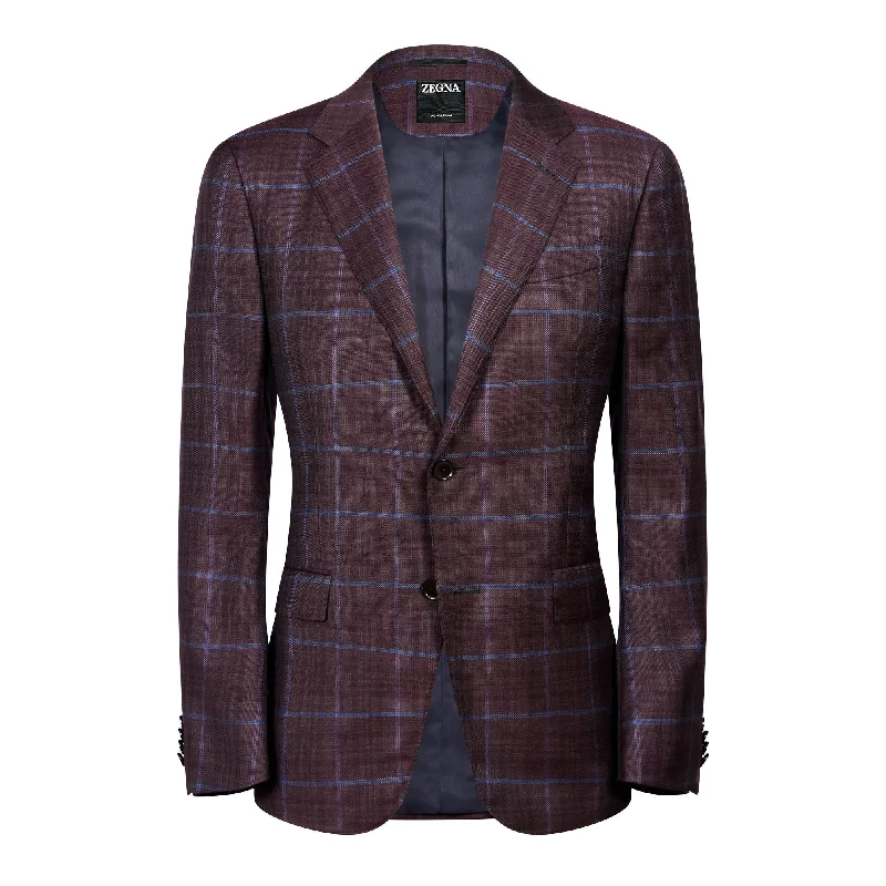 ZEGNA Achillfarm Check Jacket BROWN/BLUE REG