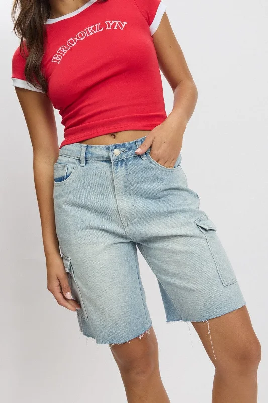 Denim Relaxed Shorts