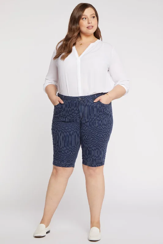 Tailored Bermuda Shorts in Plus Size - Dark Enzyme