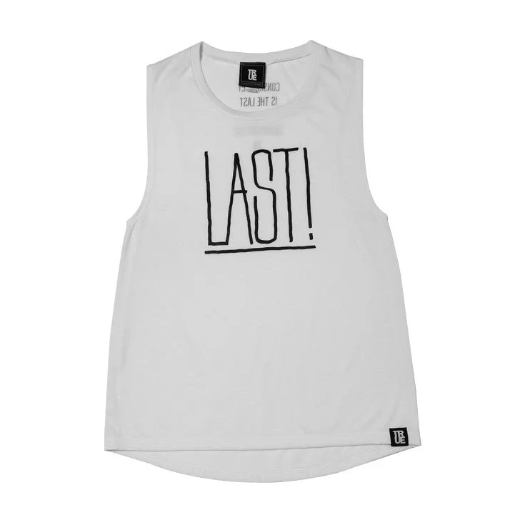 Womens True Last Tank Top White